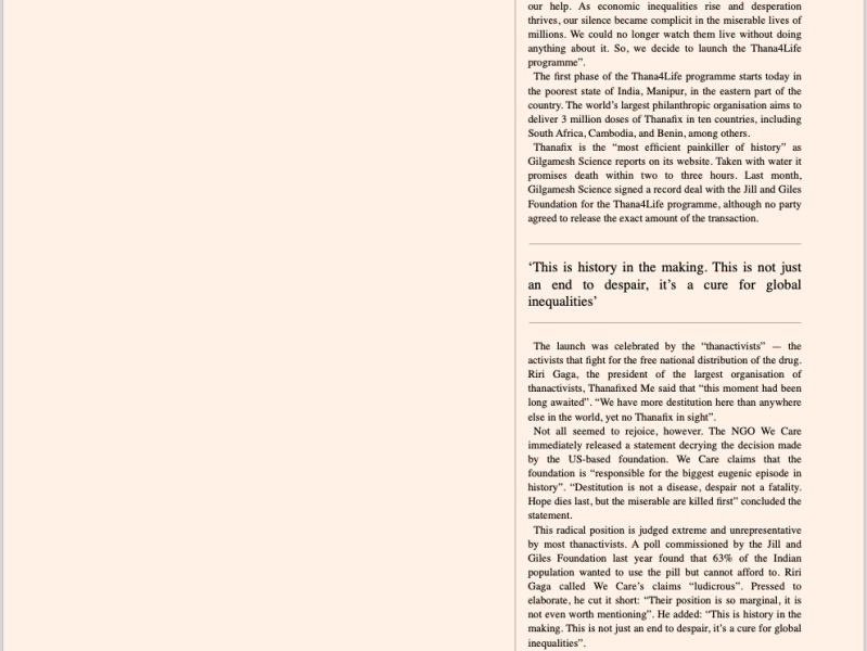 The Provincial Times Series – ‘Jill and Giles Foundation to distribute Thanafix in&nbsp;India’